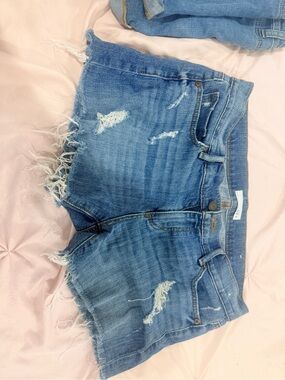 LOFT denim shorts in blue